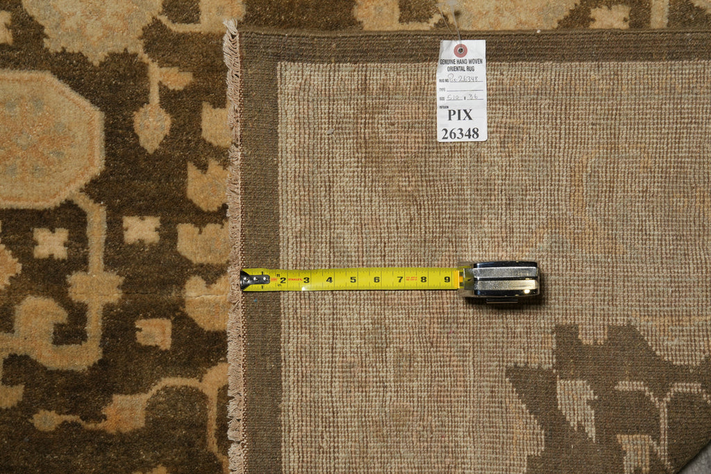 6 x 8.6 New Ziglar Chobi Peshawar Rug Dark Charcoal Green #PIX-26348
