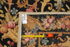 Load image into Gallery viewer, 8.8 x 11.8 Black French English Floral Needle Point Rug Sale #S10-1408