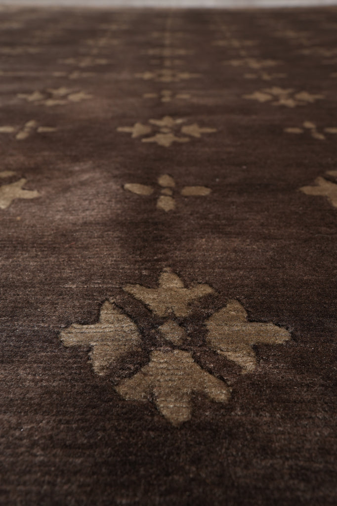 9 x 11.5 Modern French Transitional Handmade Rug Taup #PIX-13960