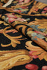 Load image into Gallery viewer, 8.8 x 11.8 Black French English Floral Needle Point Rug Sale #S10-1408