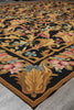 Load image into Gallery viewer, 8.8 x 11.8 Black French English Floral Needle Point Rug Sale #S10-1408