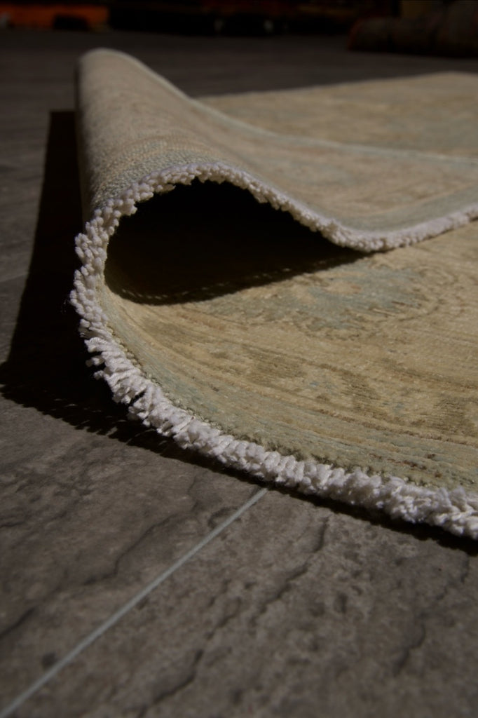 5.5 x 7.4 Light Teal Blue New Ziglar Hand-knotted  Rug Antique Reproduction  #B-77569