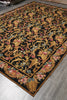 Load image into Gallery viewer, 8.8 x 11.8 Black French English Floral Needle Point Rug Sale #S10-1408