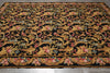 Load image into Gallery viewer, 8.8 x 11.8 Black French English Floral Needle Point Rug Sale #S10-1408