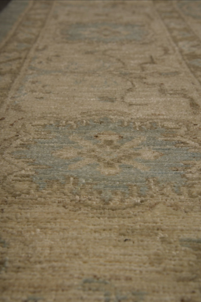 5.5 x 7.4 Light Teal Blue New Ziglar Hand-knotted  Rug Antique Reproduction  #B-77569