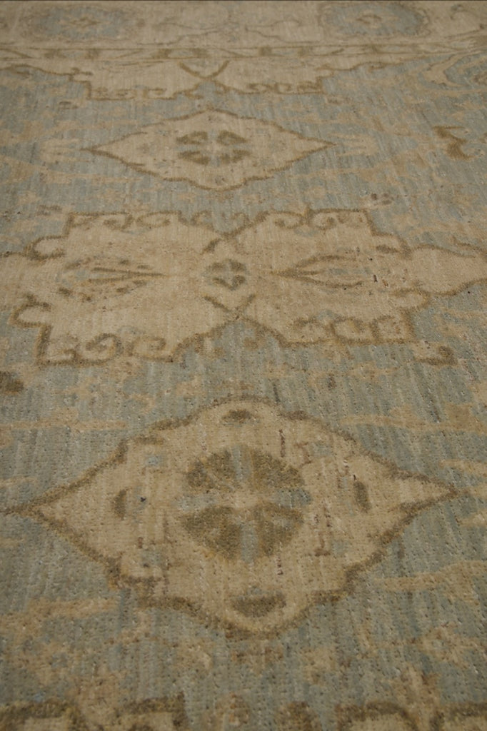 5.5 x 7.4 Light Teal Blue New Ziglar Hand-knotted  Rug Antique Reproduction  #B-77569