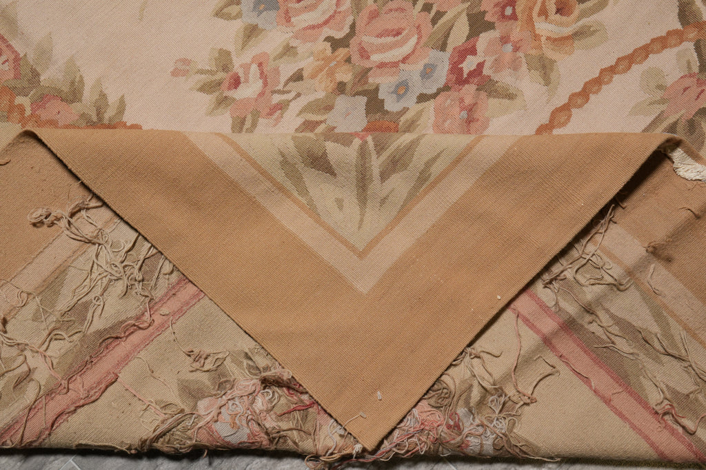 10 x 14 French Aubusson Flat Weave Rug Sale Clearance #B-78829