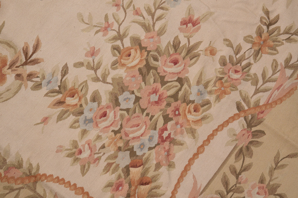 10 x 14 French Aubusson Flat Weave Rug Sale Clearance #B-78829
