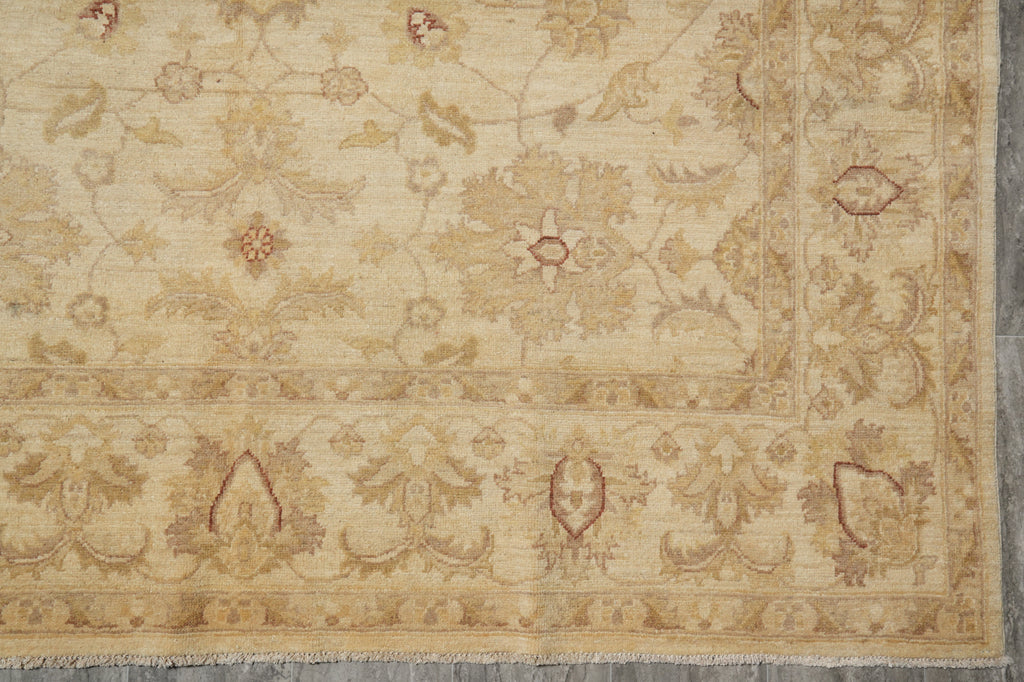 6.6 x 9.9 WARM COLORS Handmade Transitional Chobi Ziegler Peshawar Rug #PIX-20235
