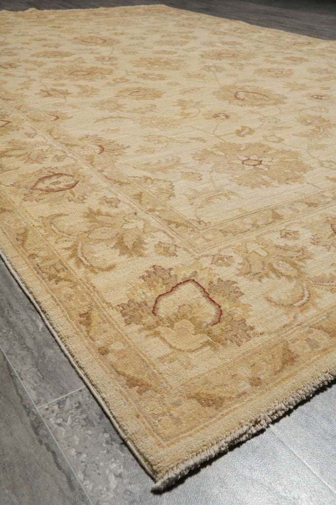6.6 x 9.9 WARM COLORS Handmade Transitional Chobi Ziegler Peshawar Rug #PIX-20235