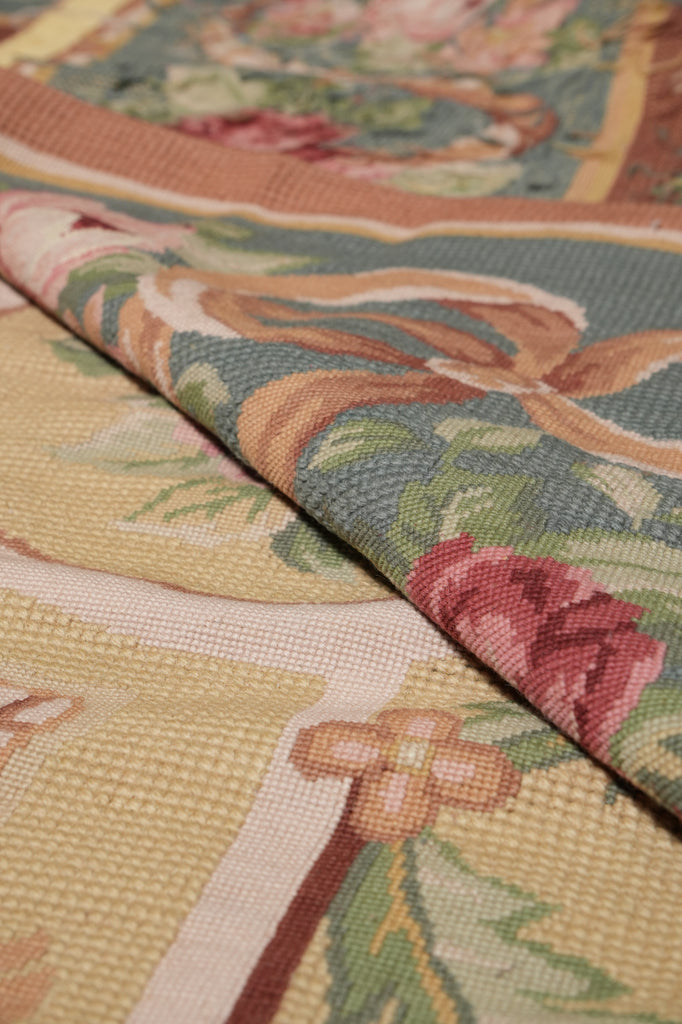 12 x 17.3 Aubusson Needlepoint Rug #PIX-5736