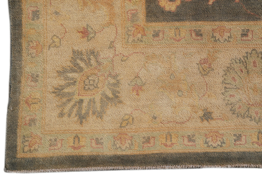 8.10 x 12 Neutral Colors Handmade Natural Wool Rug #PIX-25095