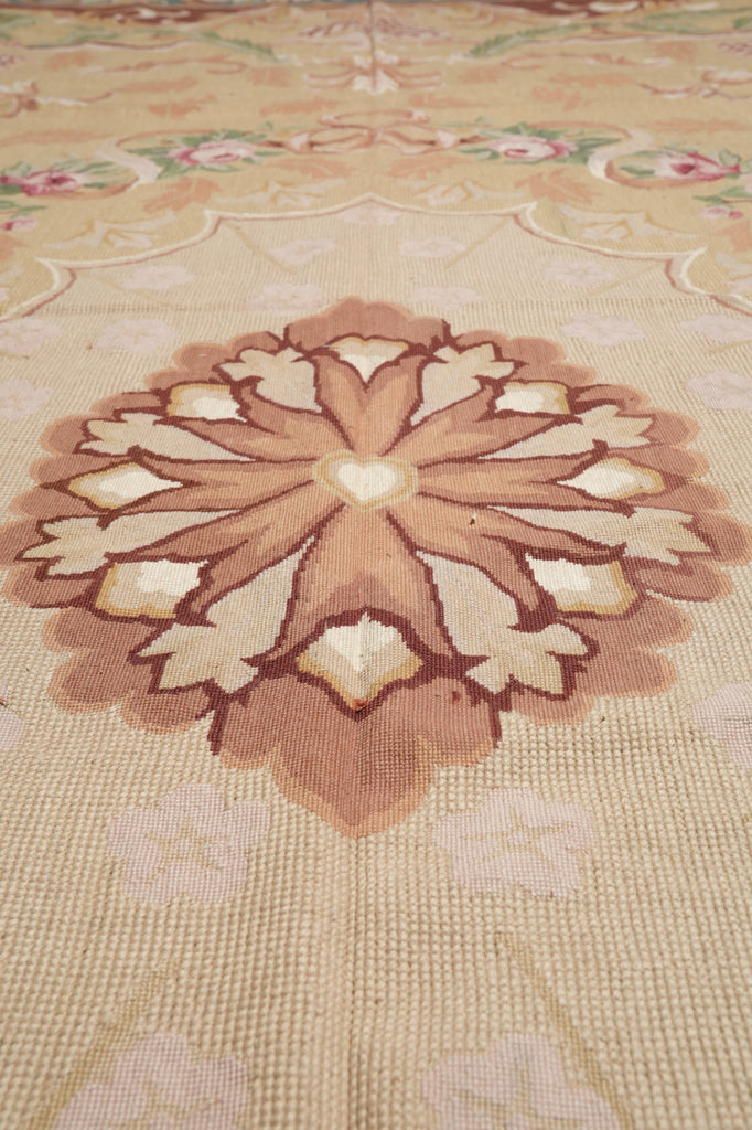 12 x 17.3 Aubusson Needlepoint Rug #PIX-5736