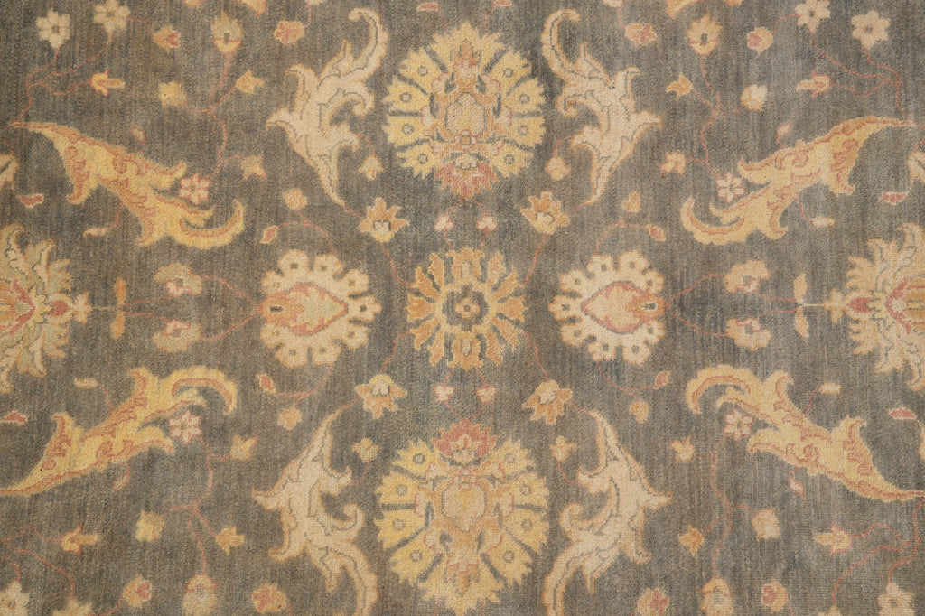 8.10 x 12 Neutral Colors Handmade Natural Wool Rug #PIX-25095