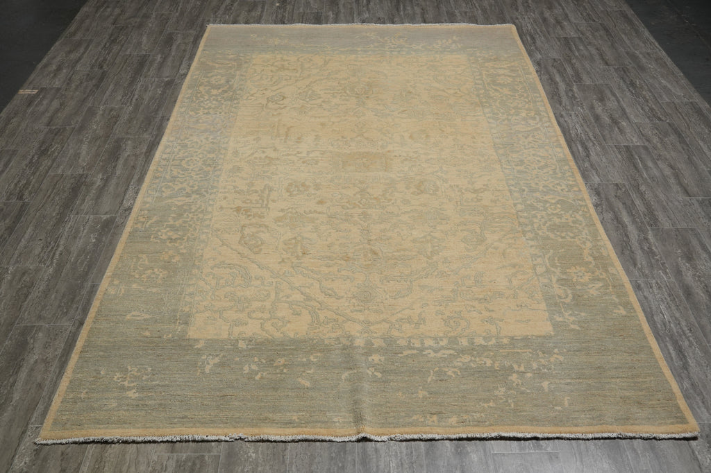 6.6 x 9.7 Beautiful Transitional Ghazni Wool Ziglar Rug #F-6638