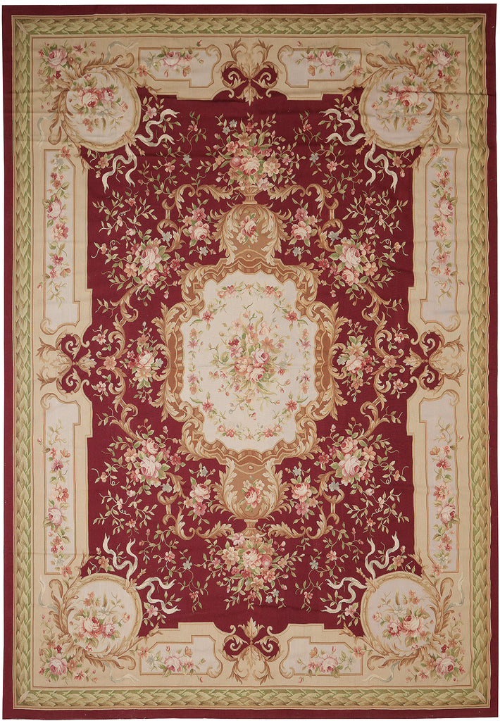 10 x 14 French Aubusson Flat Weave Rug Clearance Sale