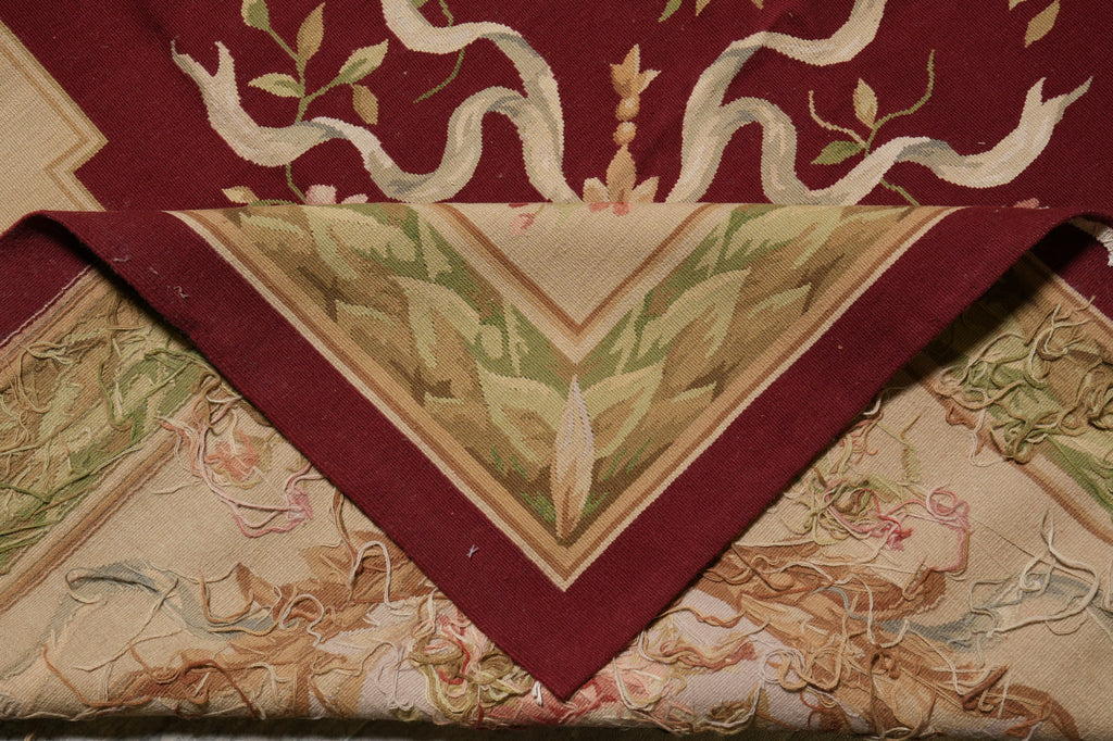 10 x 14 French Aubusson Flat Weave Rug #PIX-5748