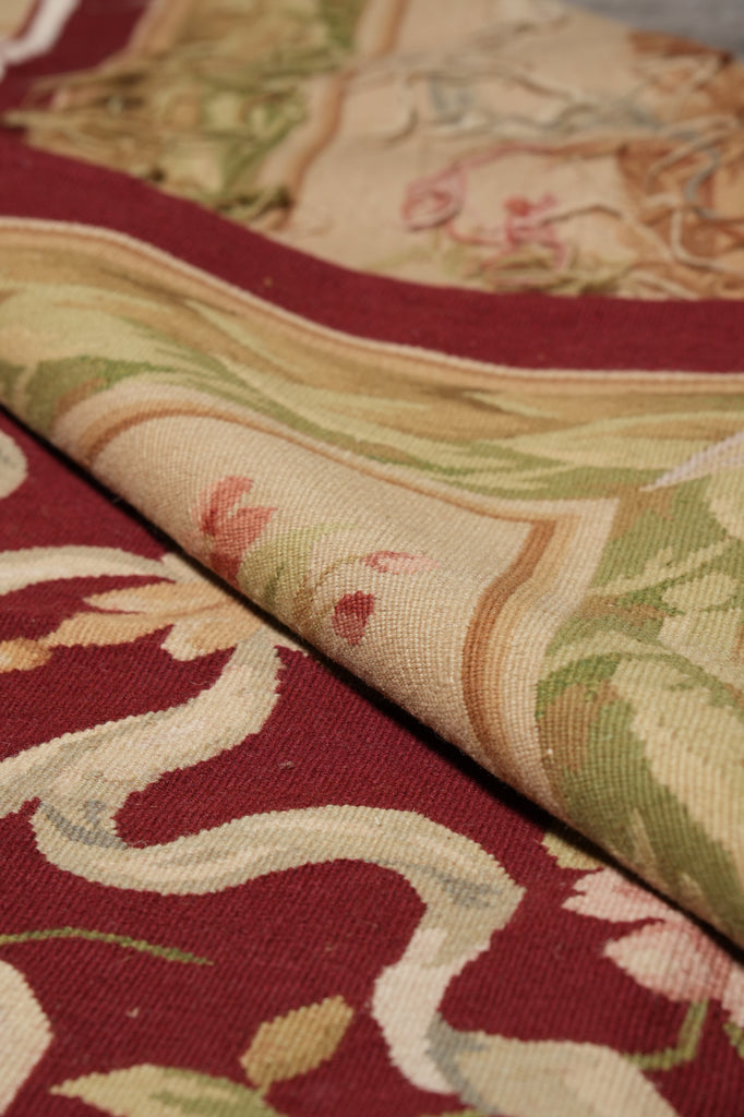 10 x 14 French Aubusson Flat Weave Rug #PIX-5748