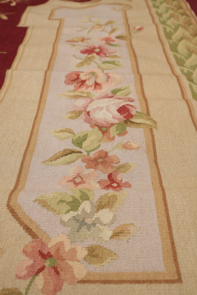 10 x 14 French Aubusson Flat Weave Rug #PIX-5748