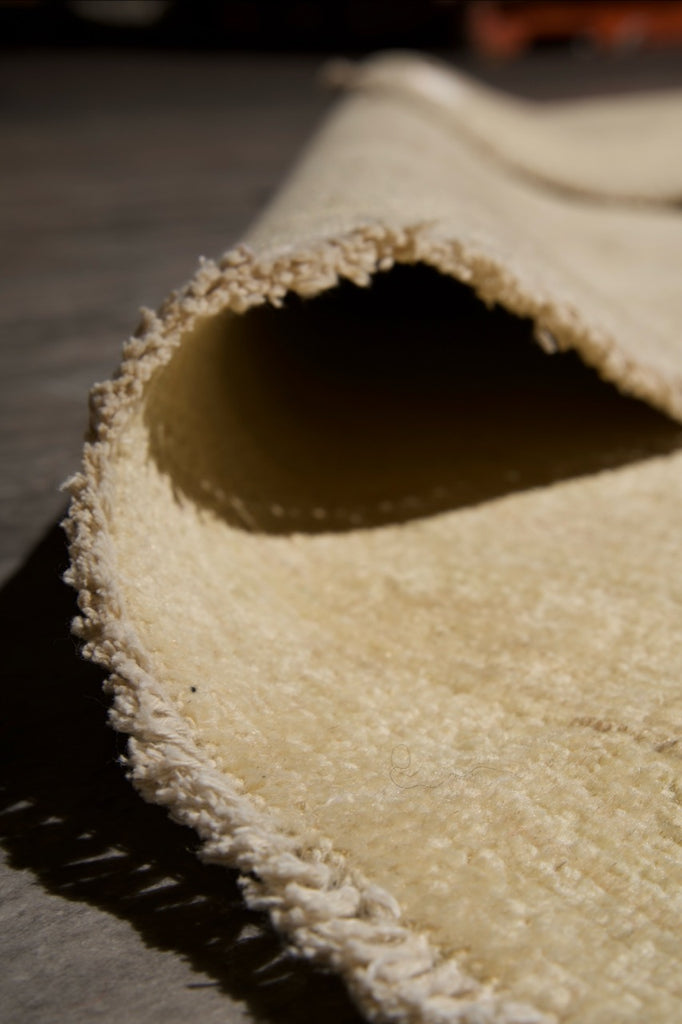 9.0 x 11.8 Handknotted Chobi Peshawar Rug Pale Neutral Warm #PIX-25223