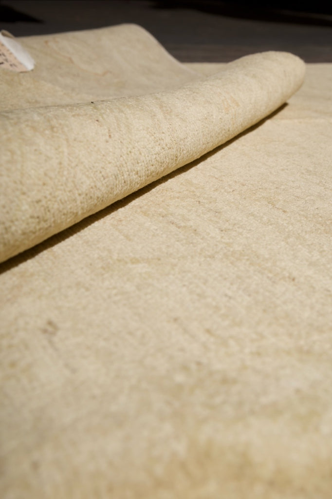 9.0 x 11.8 Handknotted Chobi Peshawar Rug Pale Neutral Warm #PIX-25223