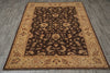Load image into Gallery viewer, 6 x 8.3 DARK BROWN Transitional Chobi Peshwar Hand-Knotted Rug - Pakistan #PIX-21419