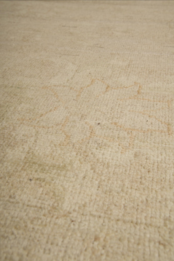 9.0 x 11.8 Handknotted Chobi Peshawar Rug Pale Neutral Warm #PIX-25223