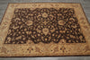 Load image into Gallery viewer, 6 x 8.3 DARK BROWN Transitional Chobi Peshwar Hand-Knotted Rug - Pakistan #PIX-21419