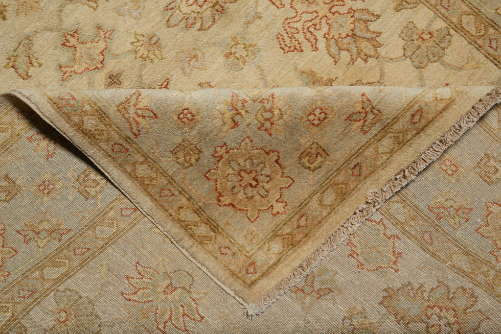 5.9 x 8 Neutral Peshawar Rug Soft Pattern #F-5769