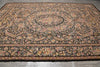 Load image into Gallery viewer, 10 x 14.4 Black Flat Aubusson Weave Rug Tapestry Carpet Unique #PIX-4683