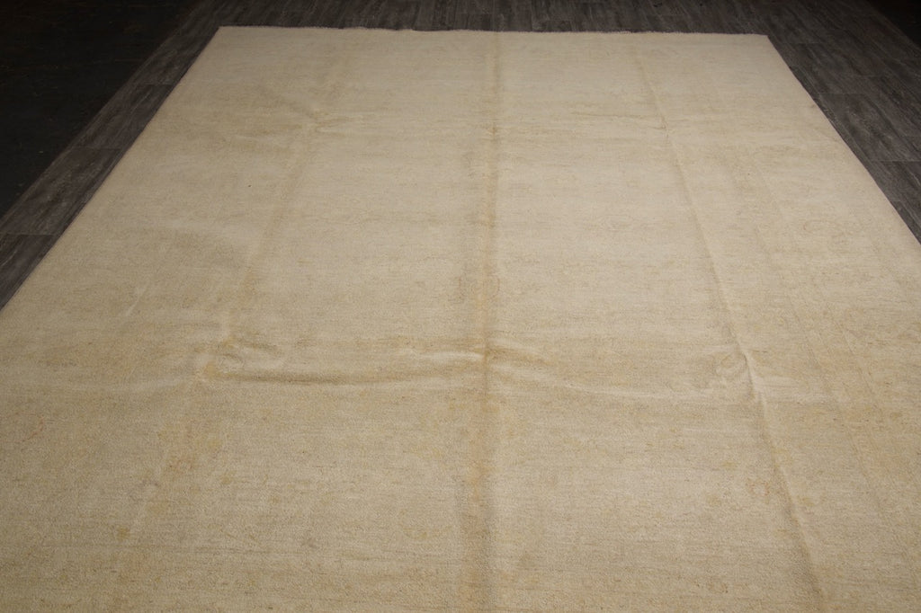 9.1 x 11.7 Natural Ziglar Chobi Peshawar Rug #PIX-29445