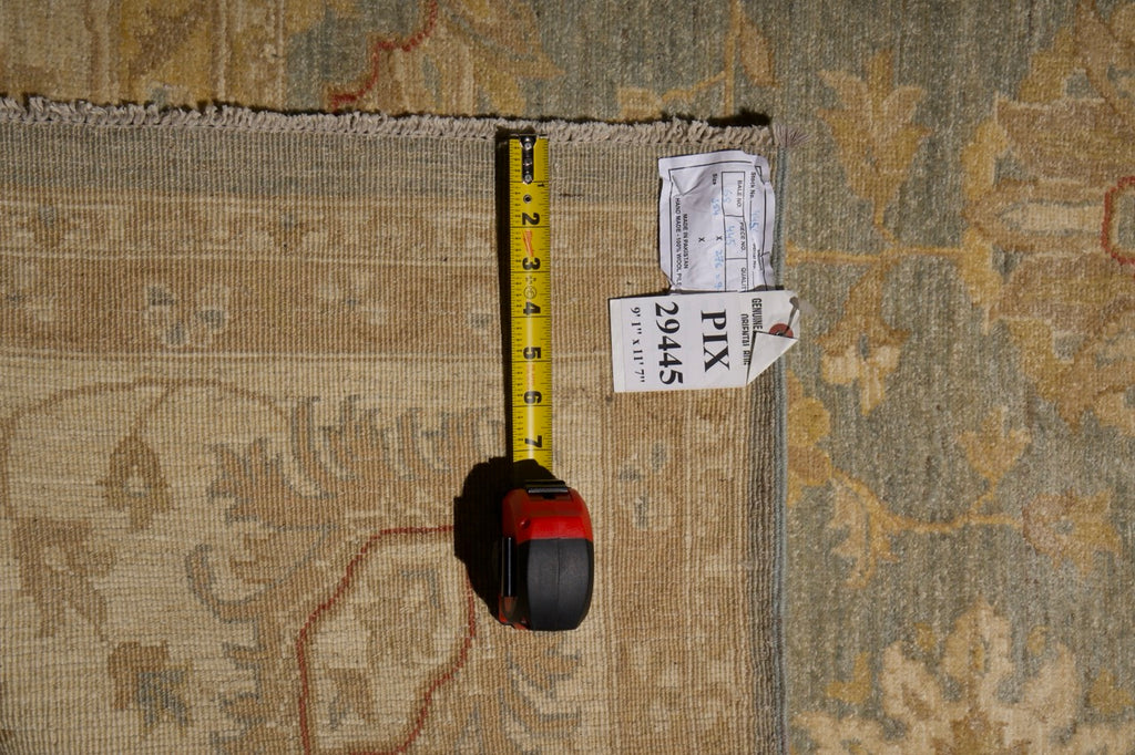 9.1 x 11.7 Natural Ziglar Chobi Peshawar Rug #PIX-29445