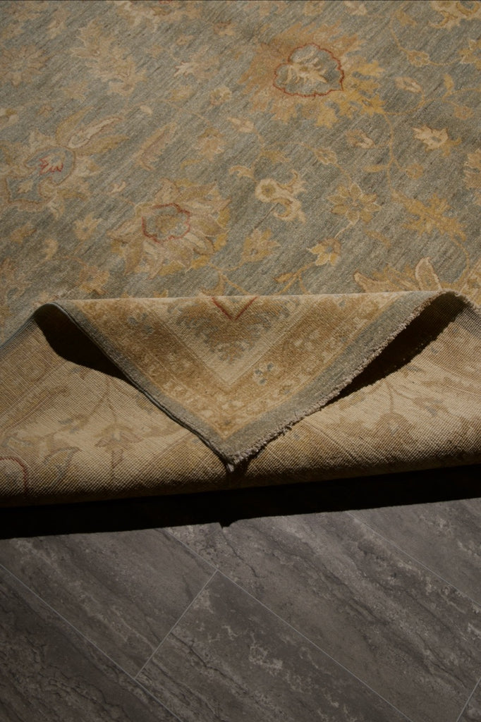 9.1 x 11.7 Natural Ziglar Chobi Peshawar Rug #PIX-29445