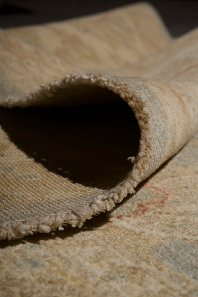 9.1 x 11.7 Natural Ziglar Chobi Peshawar Rug #PIX-29445