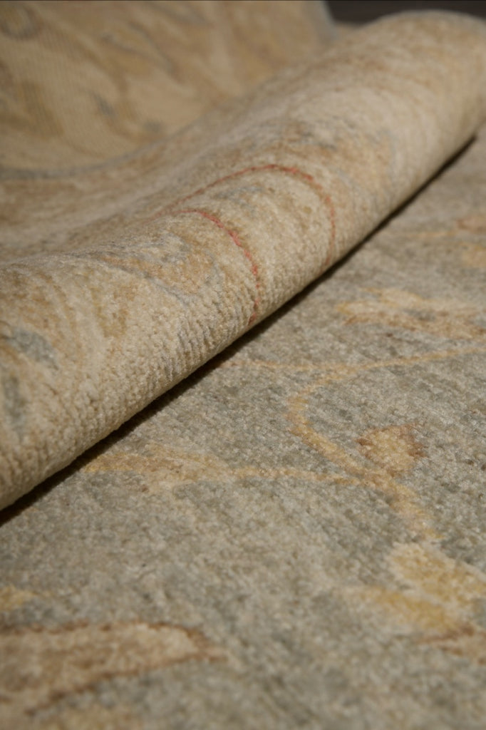 9.1 x 11.7 Natural Ziglar Chobi Peshawar Rug #PIX-29445