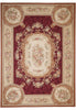 Load image into Gallery viewer, 10 x 14 FLAT WEAVE AUBUSSON RUG BURGUNDY