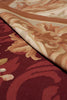 Load image into Gallery viewer, 10 x 14 FLAT WEAVE AUBUSSON RUG BURGUNDY #PIX-14905