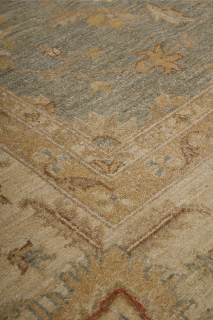 9.1 x 11.7 Natural Ziglar Chobi Peshawar Rug #PIX-29445