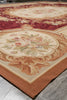 Load image into Gallery viewer, 10 x 14 FLAT WEAVE AUBUSSON RUG BURGUNDY #PIX-14905