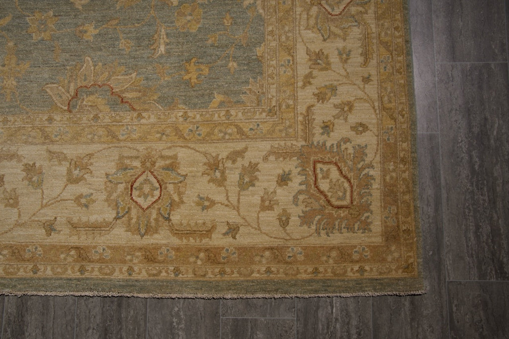 9.1 x 11.7 Natural Ziglar Chobi Peshawar Rug #PIX-29445