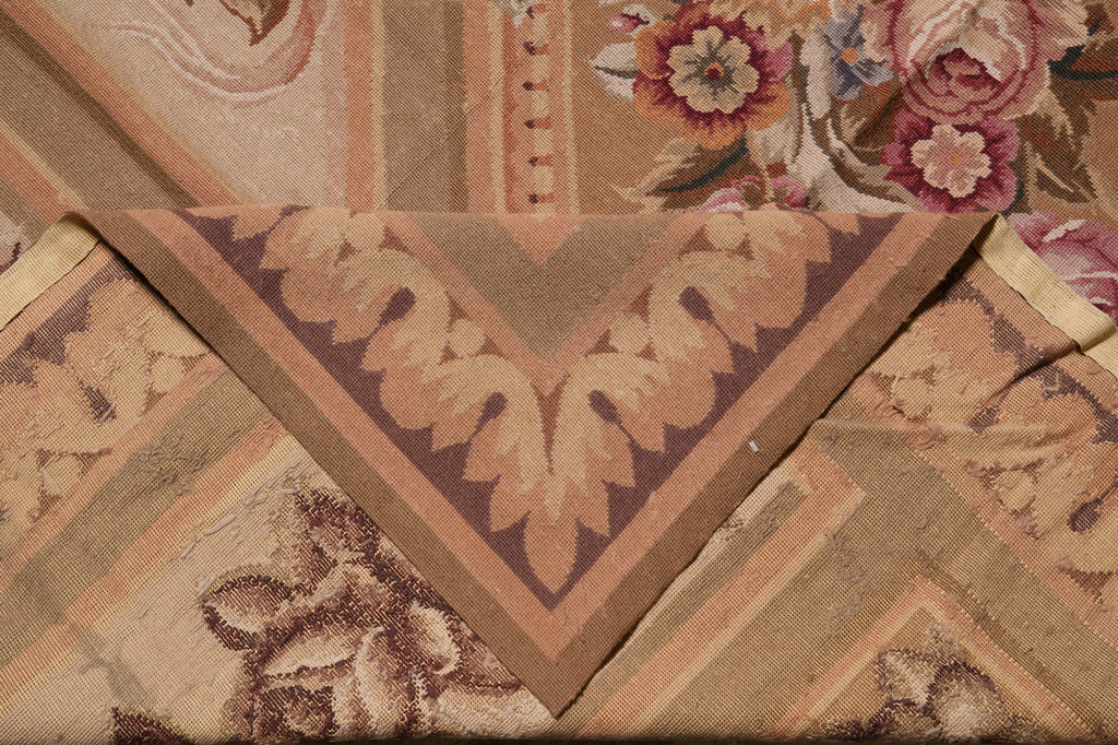 9.9 x 13.6 Fine FLAT WEAVE Aubusson Rug #PIX-10330