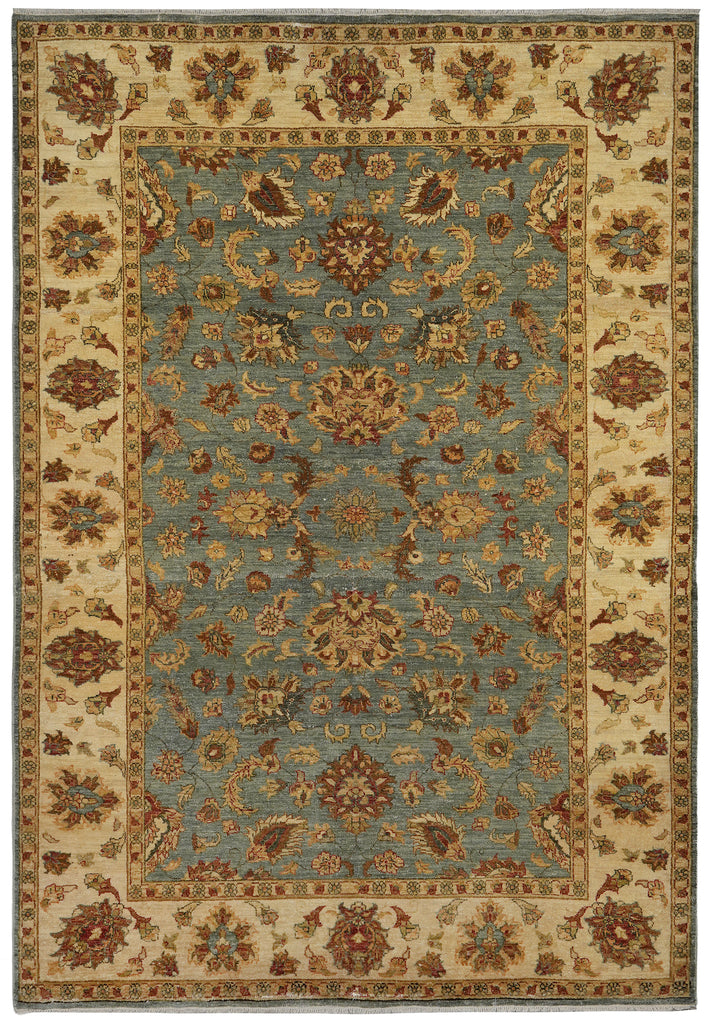 6 x 8.6 Light Blue Gold Quality Jaipur Rug #F-5706