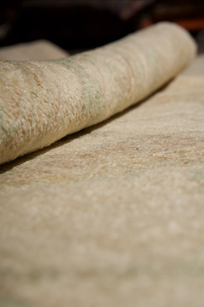 9.0 x 12.0 New Oushak  Natural Hand-Knotted #PIX-26986