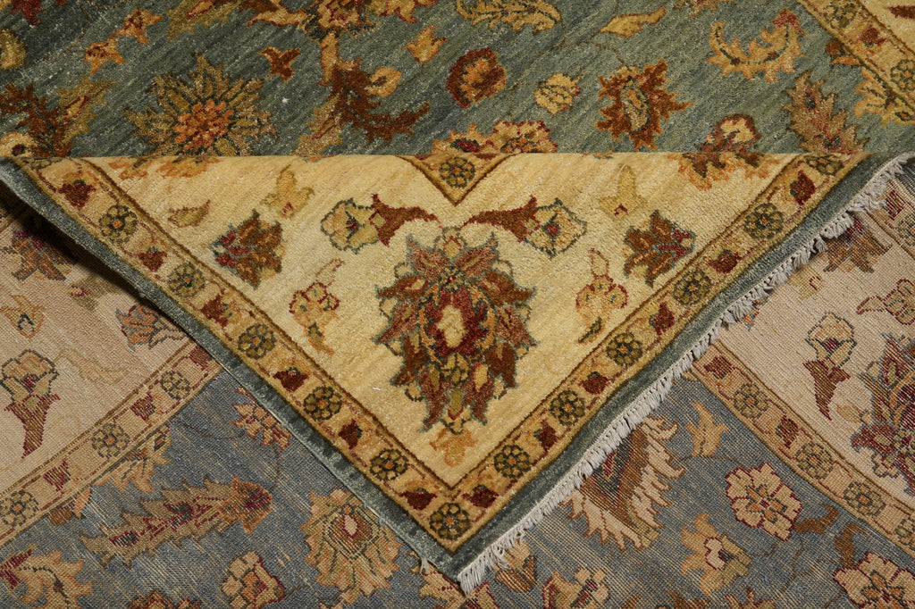 6 x 8.6 Light Blue Gold Quality Jaipur Rug #F-5706