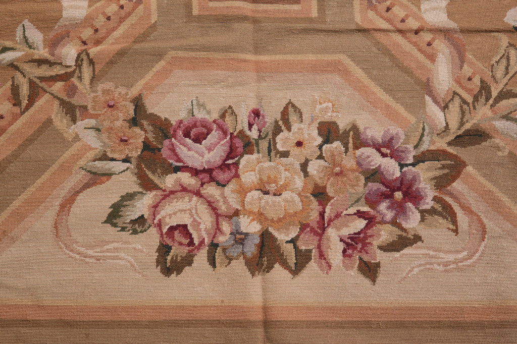 9.9 x 13.6 Fine FLAT WEAVE Aubusson Rug #PIX-10330