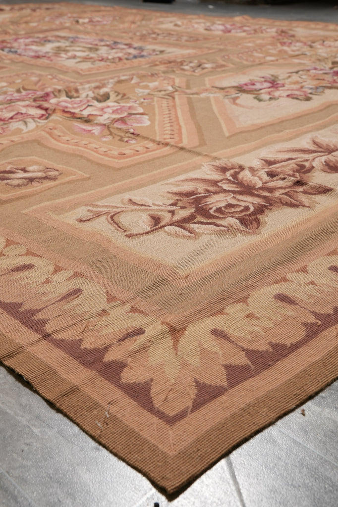 9.9 x 13.6 Fine FLAT WEAVE Aubusson Rug #PIX-10330