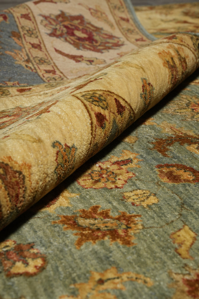 6 x 8.6 Light Blue Gold Quality Jaipur Rug #F-5706