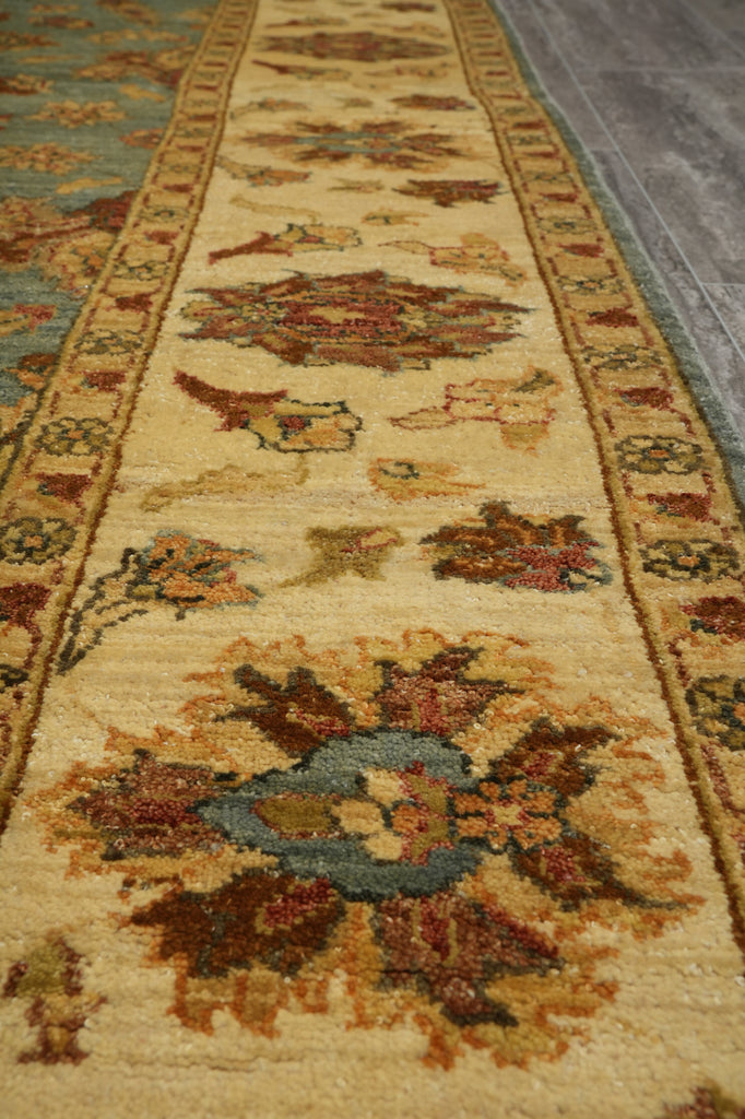 6 x 8.6 Light Blue Gold Quality Jaipur Rug #F-5706