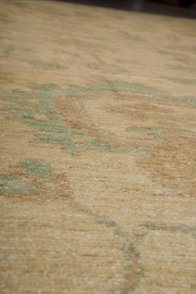 9.0 x 12.0 New Oushak  Natural Hand-Knotted #PIX-26986