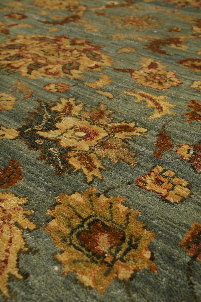 6 x 8.6 Light Blue Gold Quality Jaipur Rug #F-5706
